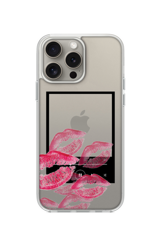 RED LIPS AND MUSIC PLAY FRAME PHONE CASE FOR iPhone