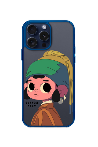 COMIC GIRL WITH A PEARL EARRING PHONE CASE FOR iPhone