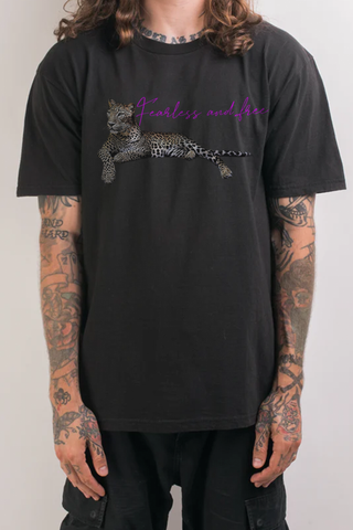 LEOPARD SERIES WASHED VINTAGE TEE