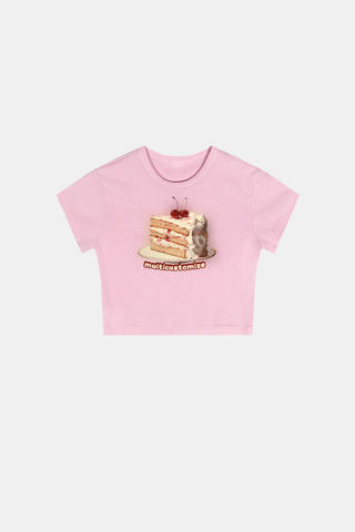 CREAM CAKE AND CHERRY ON TOP BABY TEE