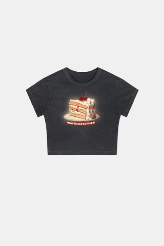 CREAM CAKE AND CHERRY ON TOP BABY TEE