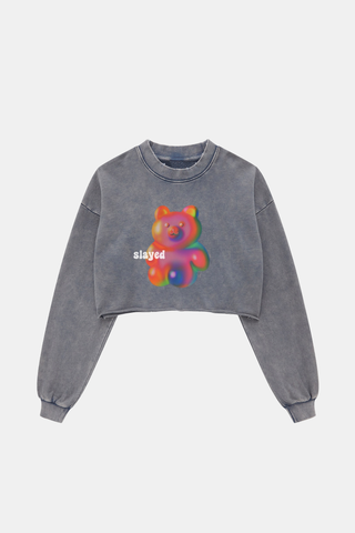 GUMMY BEAR LONG SLEEVE CROP TOP