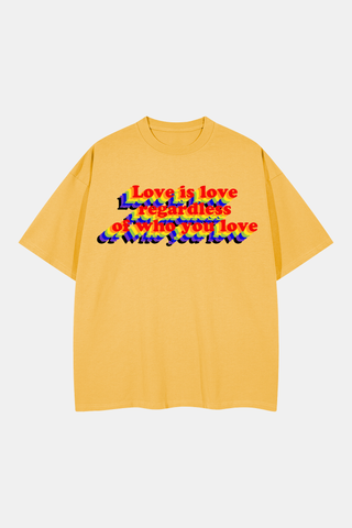 RAINBOW FRONTS FREE STYLE OVERSIZED TEE