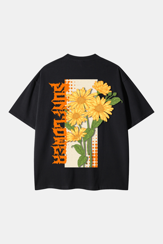 SUNFLOWER DROP SHOULDER STREETWEAR OVERSIZED TEE