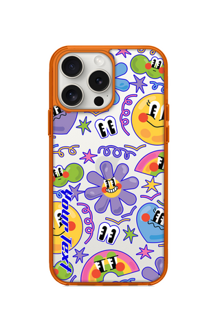 HAPPY CARTOON FACES PHONE CASE FOR iPhone