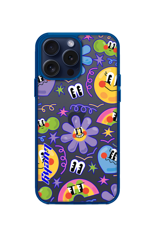 HAPPY CARTOON FACES PHONE CASE FOR iPhone