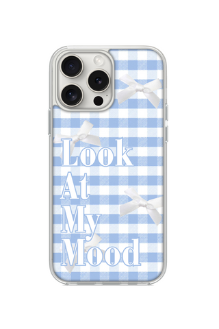 BOWKNOT BLUE GINGHAM PHONE CASE FOR iPhone