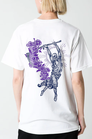 THE SICKLE WAVES HERALDED THE BLOOMING OF EVIL DROP SHOULDER OVERSIZE TEE