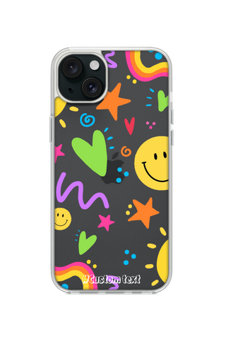 COLORFUL AND SMILE FACE PHONE CASE FOR iPhone