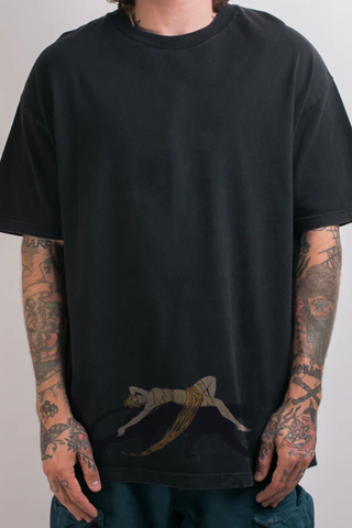 NAKED WOMEN AND BLACK PANTHER WASHED VINTAGE TEE